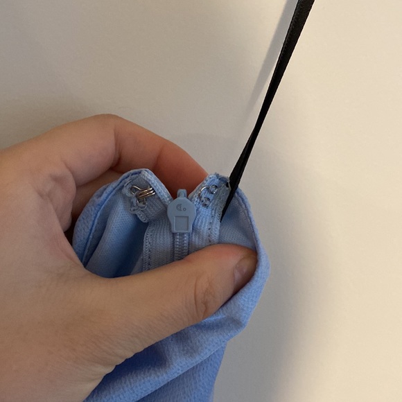 TFNC one shoulder midi dress in light blue - Picture 6 of 7